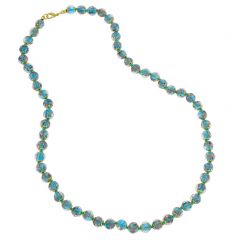 Sommerso Long Necklace - Teal