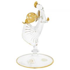 Murano Glass Angel Figurine - Clear