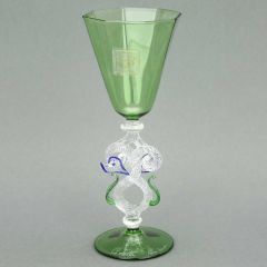 Murano Glass Cordial Liqueur And Sherry Glass - Green