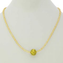 Royal Herb Green Ball Necklace