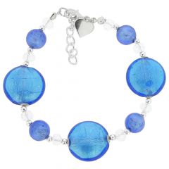 Oceano Murano Glass Bracelet - Blue