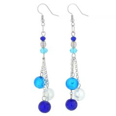 Sorgente Murano Glass Earrings - Blue
