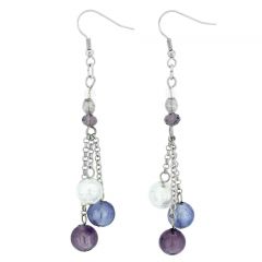 Sorgente Murano Glass Earrings - Purple
