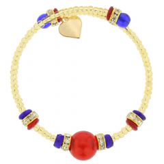 Carino Murano Glass Bracelet - Multicolor