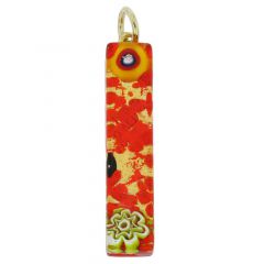Venetian Reflections Stick Pendant - Red Gold