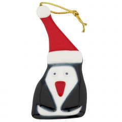 Murano Glass Penguin Christmas Ornament