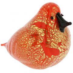 Murano Glass Bird - Orange