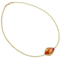 Royal Red Spiral Necklace