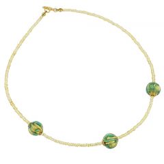 Royal Aqua Balls Necklace