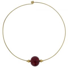Ruby Red Choker Necklace