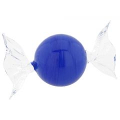 Murano Glass Round Candy - Cobalt Blue