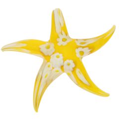 Yellow Daisy Starfish Pendant