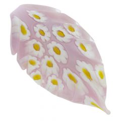 Lilac Daisy Leaf Pendant