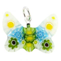 Millefiori Small Butterfly Pendant