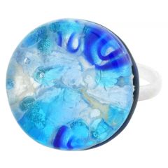 Venetian Reflections Ring - Round With Adjustable Band #3