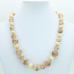 Starlight Murano Necklace - Milky White