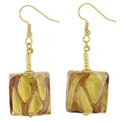 Royal Purple Squares Earrings