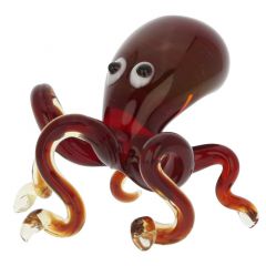 Murano Glass Octopus - Ruby Red