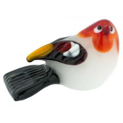 Murano Glass Baby Bird - Fire Red