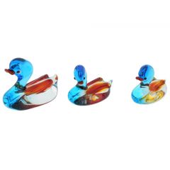 Murano Glass Duck Family