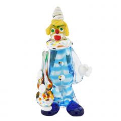 Vintage Murano Glass Clown With Cello