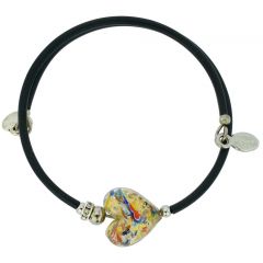 Venetian Glamour Heart Bracelet - Multicolor Confetti