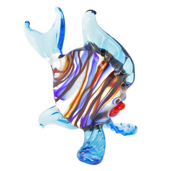 Striped Figurines | Striped Glass round fish