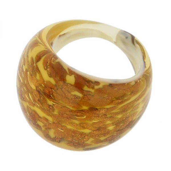 Avventurina Honey Ring In Domed Design
