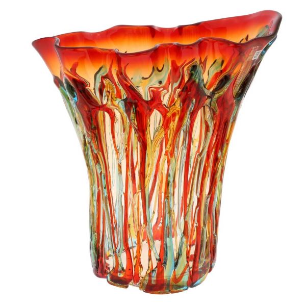 Murano Glass Mars Abstract Art Vase