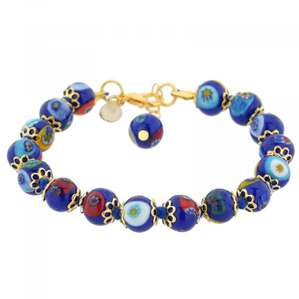 Murano Bracelets | Murano Mosaic bracelet - blue