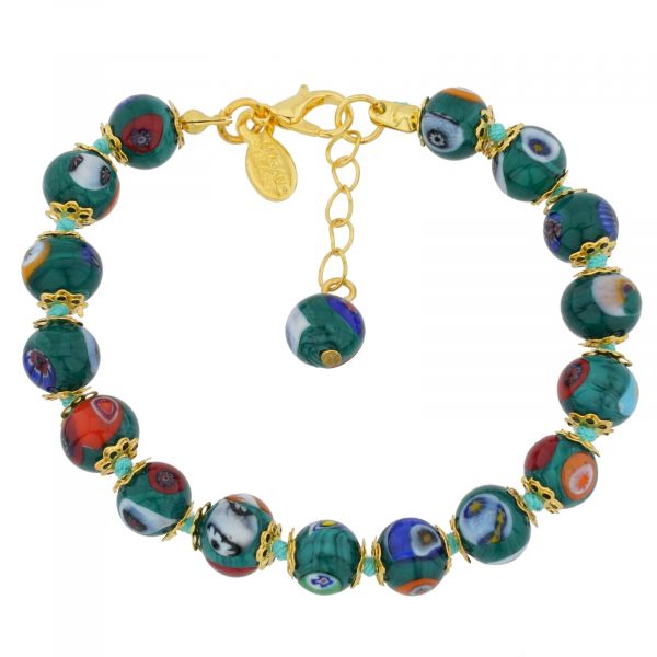 Murano Mosaic Bracelet - Green