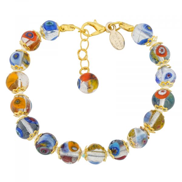 Murano Mosaic Bracelet - Transparent