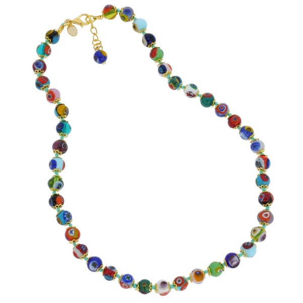 Murano Mosaic Necklace - Multicolor