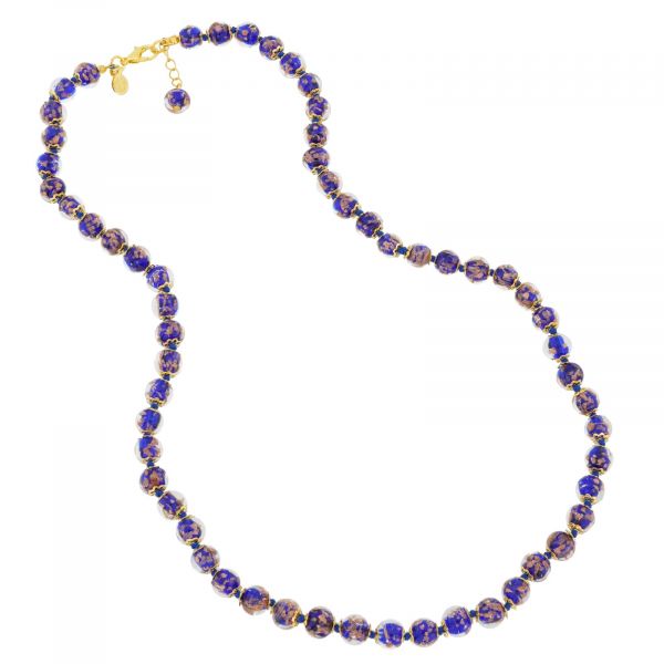 Sommerso Long Necklace - Navy Blue
