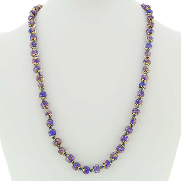 Sommerso Long Necklace - Navy Blue