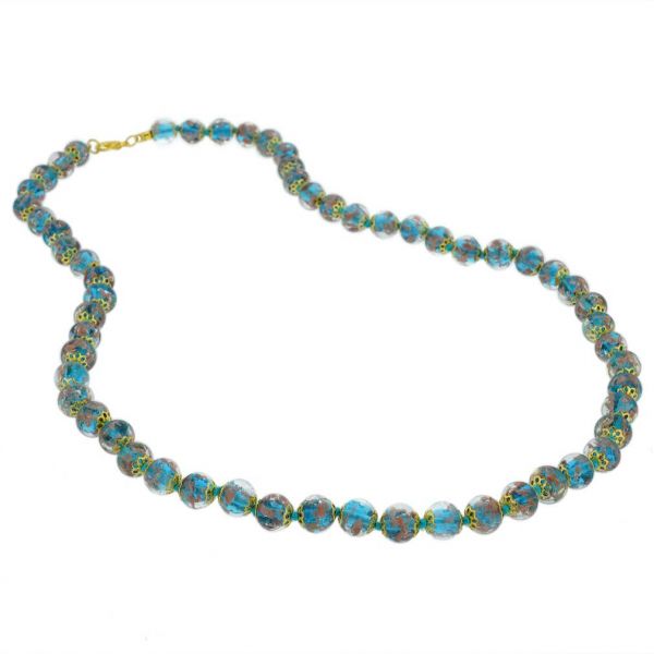 Sommerso Long Necklace - Teal
