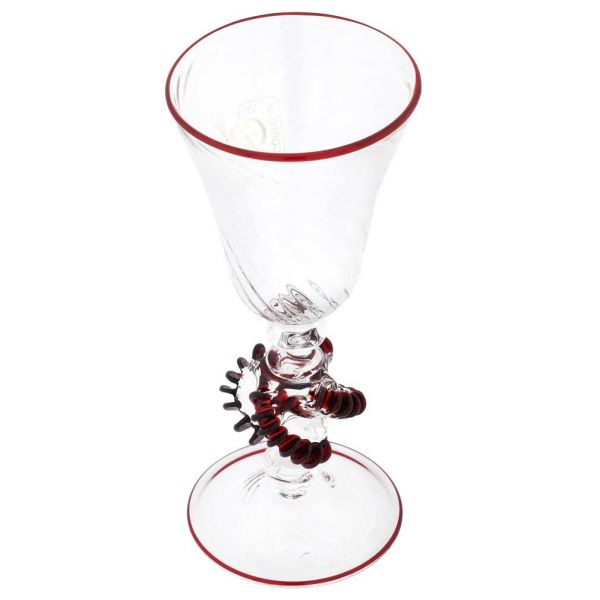 Murano Glass Cordial Liqueur And Sherry Glass - Clear