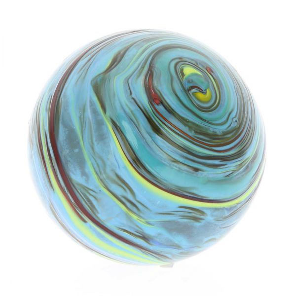 Murano Glass Chalcedony Christmas Ornament - Turquoise