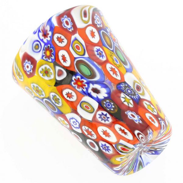 Murano Glass Goblets | Murano Millefiori Shot Glass - Multicolor