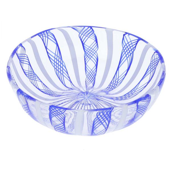 Murano Glass Filigrana Candy Dish