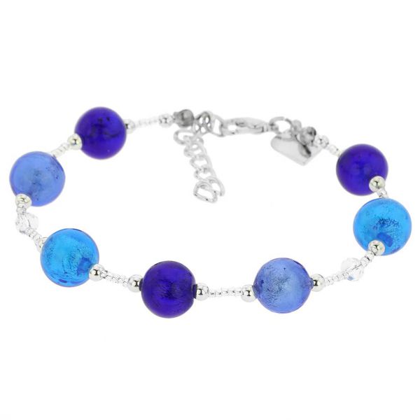 Beatrice Murano Glass Bracelet - Blue