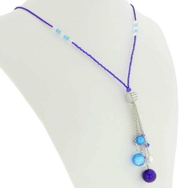Sorgente Murano Glass Necklace - Blue