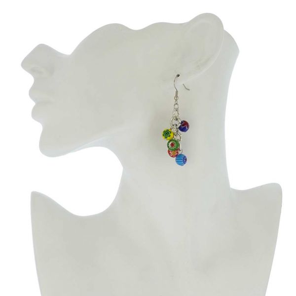 Sorgente Millefiori Murano Glass Earrings - Multicolor