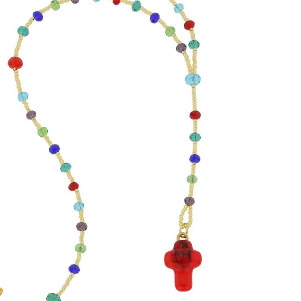 Murano Glass Italian Rosary - Multicolor