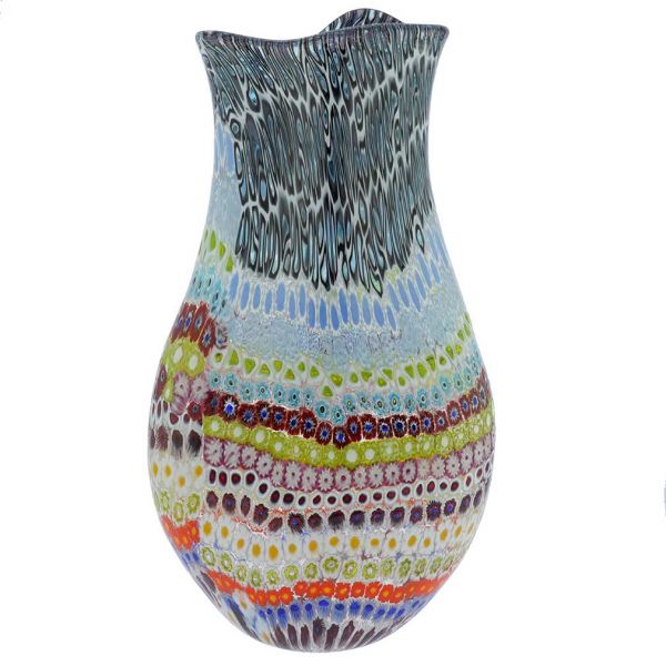 Eden Murano Glass Millefiori Vase - Large