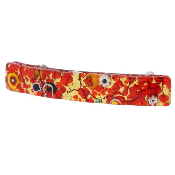 Venetian Reflections Hair Clip - Red Gold