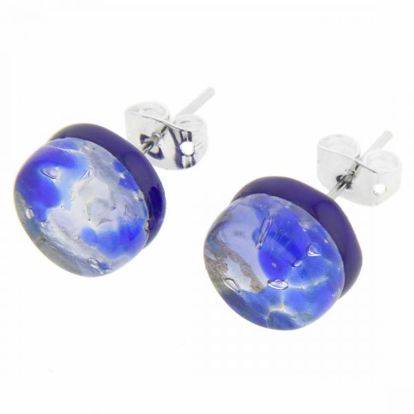 Venetian Reflections Round Necklace and Earrings Set - Periwinkle