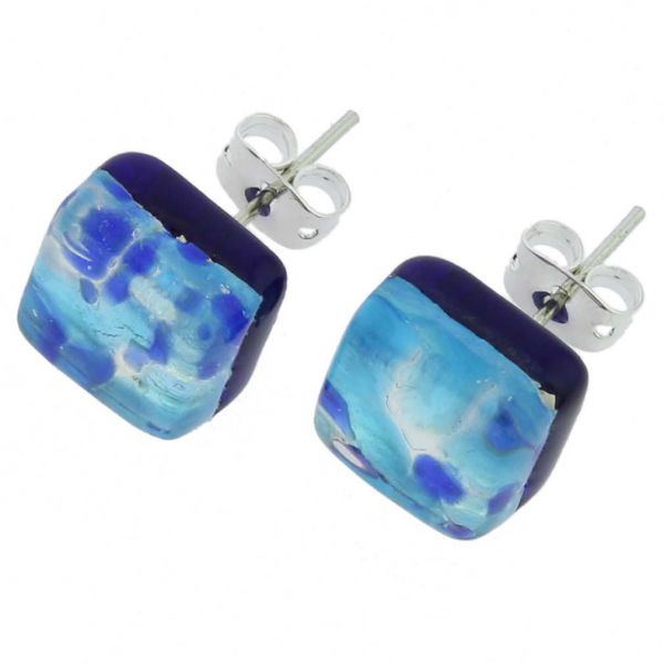 Venetian Reflections Necklace and Earrings Set - Aqua Blue