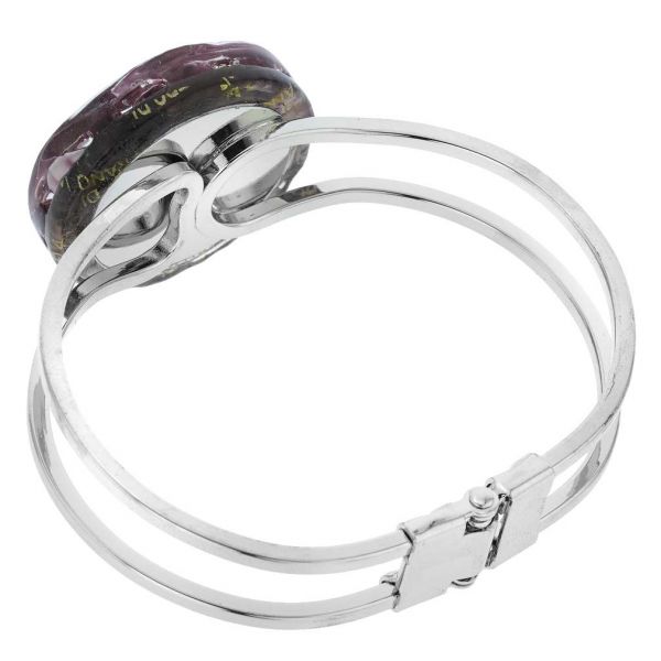 Venetian Reflections Metal Bracelet - Purple Silver