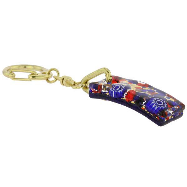 Murano Colors Stick Keychain - Blue Red